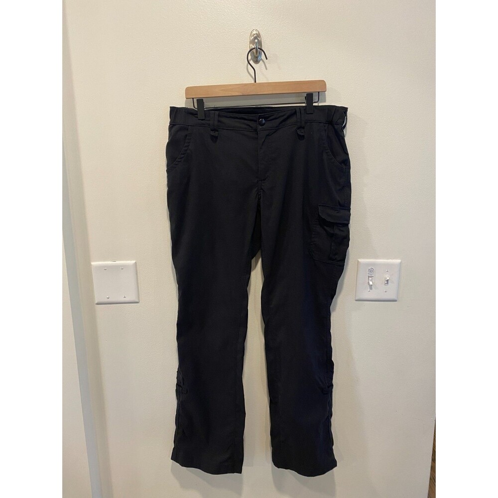 Duluth Trading Co Women's Dry on the Fly Bootcut Pants Size 12x31 Black outdoors